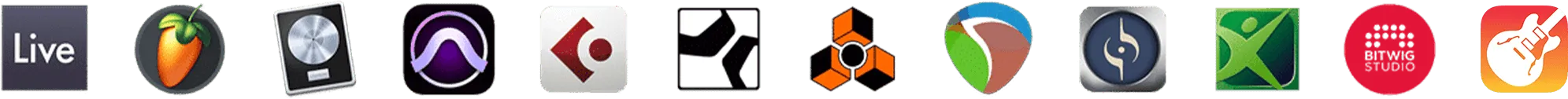 FL Studio, Ableton Live, Logic Pro, Pro Tools, Cubase, Studio One, Reaper and more