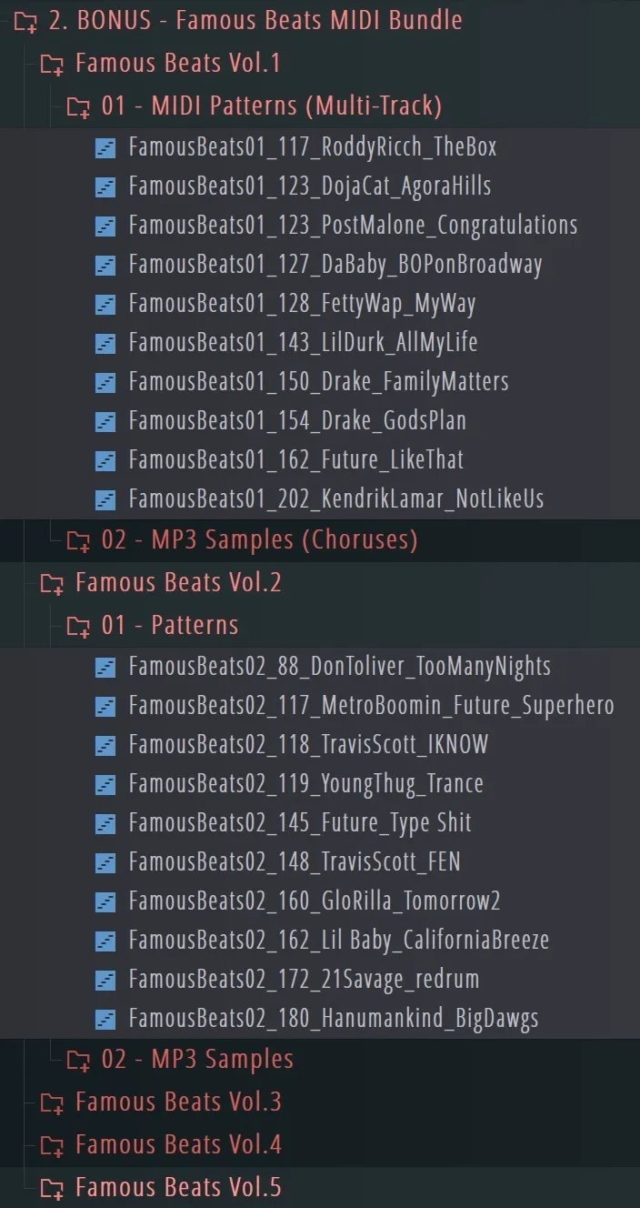 Famous Beats Bundle: Multi-Track Beats