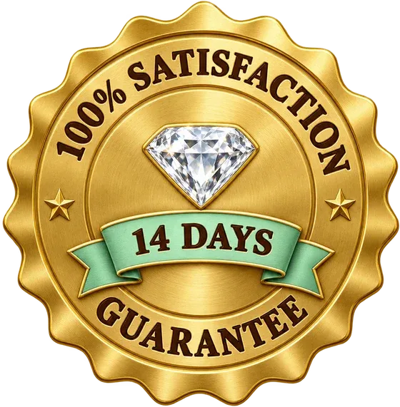 100% Satisfaction Guarantee, 14 days